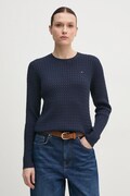 Bavlněný svetr Tommy Hilfiger tmavomodrá barva, lehký, WW0WW44993