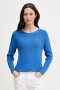 Tommy Hilfiger pulover ženski bombažen moder WW0WW44975
