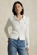 Πλεκτή ζακέτα Polo Ralph Lauren χρώμα: άσπρο, 211971881