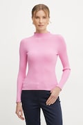Morgan pulover MAIKIA femei, culoarea roz, light, cu turtleneck, MAIKIA