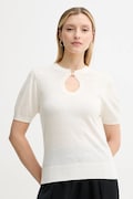 By Malene Birger sweter z domieszką wełny TALA damski kolor beżowy lekki 103209