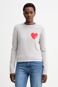 FROM FUTURE sweter kaszmirowy damski kolor szary lekki WPR01195