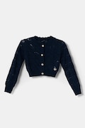 Guess kardigan wełniany dziecięcy kolor granatowy lekki J5RR02 Z3CD0