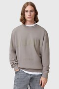 Bombažen pulover AllSaints BIGGY moški, bež barva, M029NA