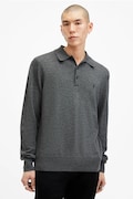 Вълнен пуловер AllSaints KILBURN мъжки в сиво от лека материя M091KB