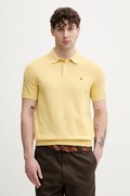 Tommy Hilfiger polo męskie bawełniane żółte MW0MW37396