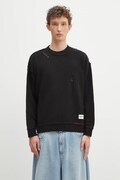 NEIGHBORHOOD maglione in misto lana Savage Crewneck Sweater uomo colore nero  242FUNH.KNM01