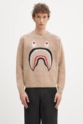 A Bathing Ape woolen jumper Shark beige color 1K80220004