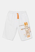 Guess pantaloni scurți din bumbac pentru copii culoarea alb, talie reglabila, L5GD06 KA6R4