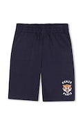 Otroške bombažne kratke hlače Kenzo Kids mornarsko modra barva, K61122