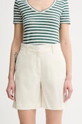 Marc O'Polo szorty damskie kolor beżowy gładkie high waist 503040015019