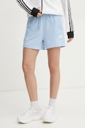 Къс панталон adidas Essentials в синьо с апликация с висока талия JD0911