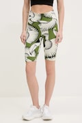 adidas szorty x Farm Rio damskie kolor zielony wzorzyste high waist JD6286