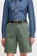 United Colors of Benetton rövidnadrág női, zöld, sima, magas derekú, 4CDRD901W