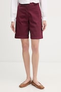 United Colors of Benetton Βερμούδα γυναικεία μπορντό κανονική 4CDRD901W