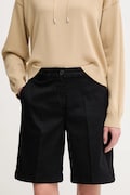 United Colors of Benetton rövidnadrág női, fekete, sima, magas derekú, 4CDRD901W