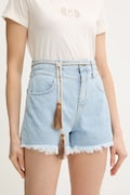 Liu Jo pantaloni scurți din denim uni, high waist, UA5152 D0244