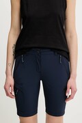 Mammut szorty outdoorowe Runbold IV damskie kolor granatowy gładkie high waist 1023-01200