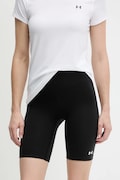 Under Armour szorty treningowe Motion damskie kolor czarny gładkie medium waist 1388646