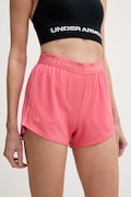 Under Armour szorty sportowe damskie Tech Play różowe regular waist 1389882