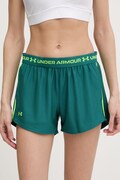 Under Armour szorty sportowe damskie Tech Play zielone regular waist 1389882
