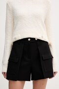 Morgan szorty SHONAU damskie kolor czarny gładkie high waist SHONAU