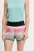Rossignol szorty treningowe SAPA damskie kolor turkusowy wzorzyste high waist RLNWP15