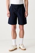 A.P.C. short crew pantaloni scurți eleganți din bumbac pentru bărbați bleumarin regular waist COHFU.H10198