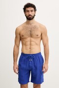 Vilebrequin szorty cargo męskie lniane BAIE granatowe regular waist BAIAU101