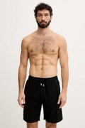 Vilebrequin szorty cargo męskie lniane BAIE czarne regular waist BAIAU101