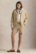 Polo Ralph Lauren pantaloni scurți din in culoarea bej, 710958586