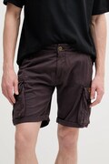 Alpha Industries szorty cargo męskie bawełniane z elastanem Crew Short fioletowe regular waist 176203