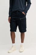 G-Star šortky cargo pánske bavlnené s elastanom Rovic zip relaxed 1\2 tmavomodré regular waist D08566-5126
