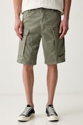 G-Star šortky cargo pánske bavlnené s elastanom Rovic zip relaxed 1\2 zelené regular waist D08566-5126
