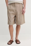 Tommy Hilfiger vászon rövidnadrág bézs, férfi, SQTHL7544.SQTH503