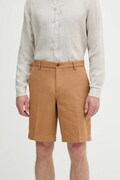 Бавовняні шорти Sisley колір коричневий 4GJ0S9018