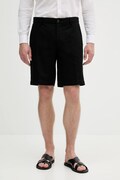 Бавовняні шорти Sisley колір чорний 4GJ0S9018