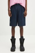 Bavlněné šortky AAPE Now Woven pánské, tmavomodrá barva, AAPSPMB670XXO