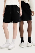 Inbetweeners pantaloni scurți din bumbac culoarea negru, uni, S5TWUABE027