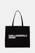 Karl Lagerfeld Jeans torba pamučna crna A1W50002