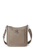 Kožená kabelka Lauren Ralph Lauren čierna farba, 431970152