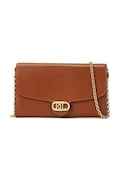 Кожена чанта Lauren Ralph Lauren в кафяво 432964152
