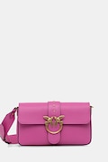 Pinko torebka skórzana kolor różowy 104524 A0QO
