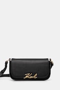 Шкіряна сумочка Karl Lagerfeld колір чорний A1W30039