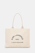 Τσάντα Karl Lagerfeld χρώμα: μπεζ, A1W50009