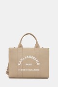 Karl Lagerfeld torebka tote damska bawełniana K/RSG beżowa A1W50010