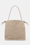 Coccinelle torebka shopper damska zamszowa COCCINELLEDULSE SUEDE beżowa E1 SS6 11 01 01