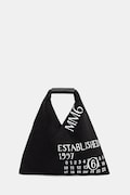 Бавовняна сумка MM6 Maison Margiela колір чорний SB6WD0013