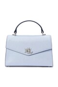 Kožená kabelka Lauren Ralph Lauren modrá barva, 431966765