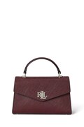 Kožená kabelka Lauren Ralph Lauren biela farba, 431966765